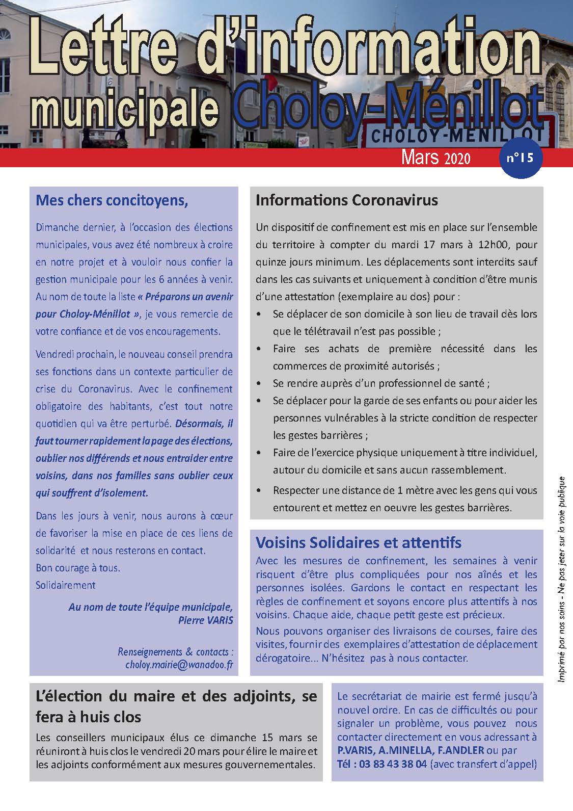 Lettres d’information