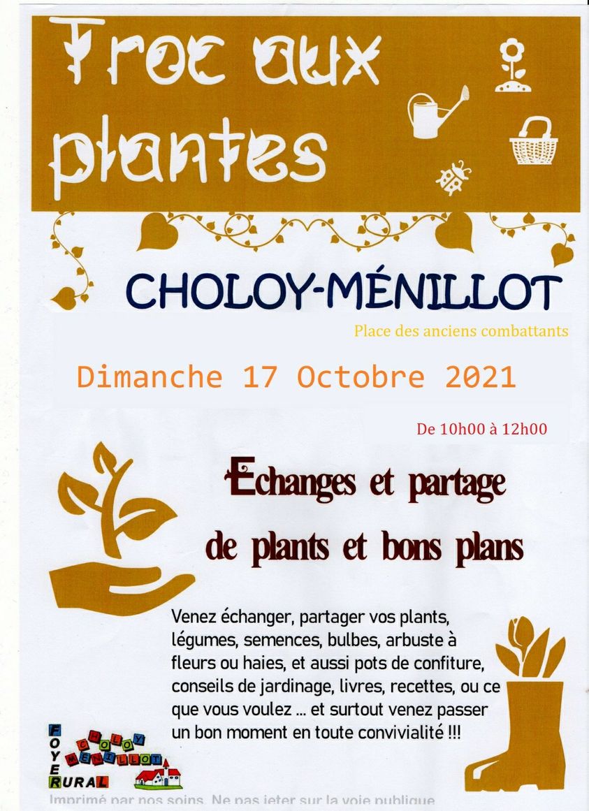 Echanger, partager…le troc aux plantes est de retour !