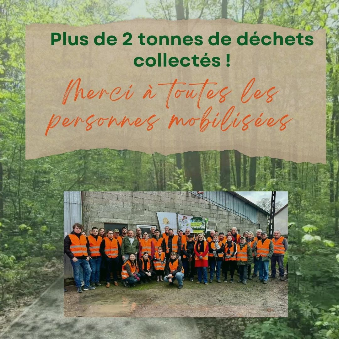 Plus de 2 tonnes de déchets ramassés dans la nature